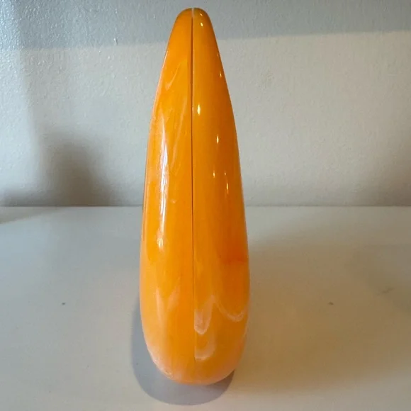 Orange Acrylic top handle bag - Picture 3 of 7